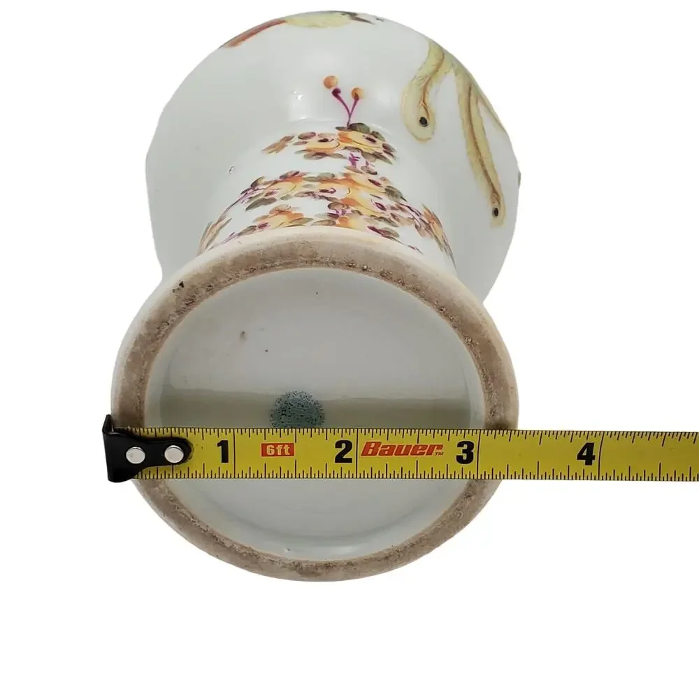 Nippon Noritake Double Handled Hand Painted Floral Gold Encrusted Vase Antique